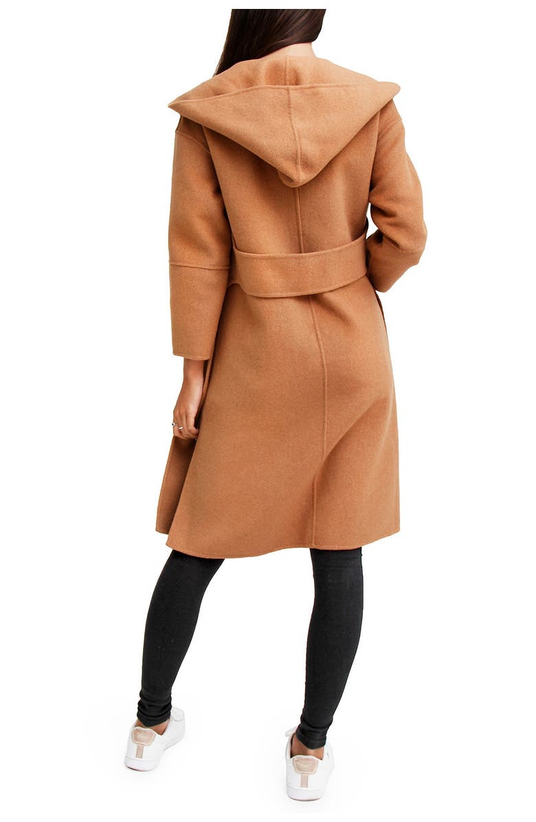 Belle & Bloom Walk This Way Wool Blend Oversized Coat, Alternate, color, Camel