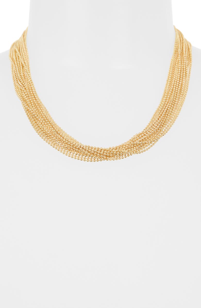 NORDSTROM RACK Multistrand Chain Necklace, Alternate, color, 