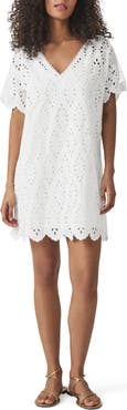 Splendid Cotton Eyelet Minidress