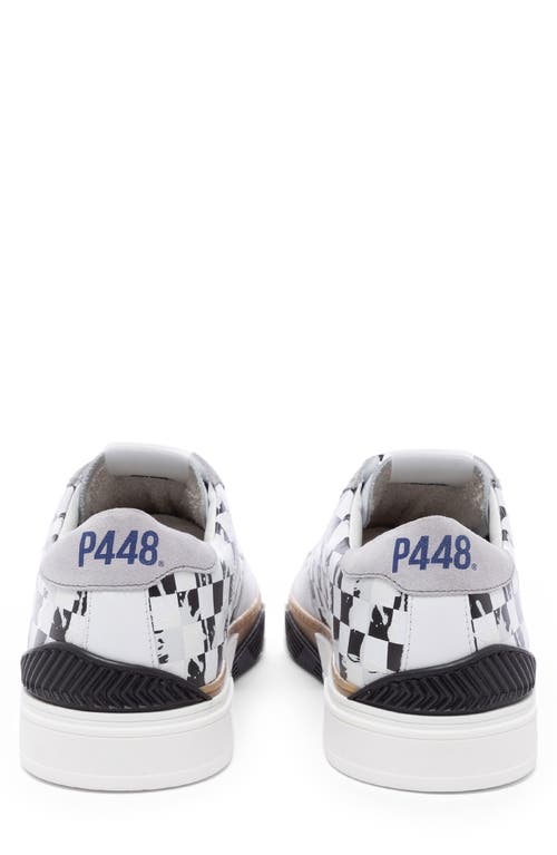 P448 Half Piper Low Top Sneaker In Stained Check