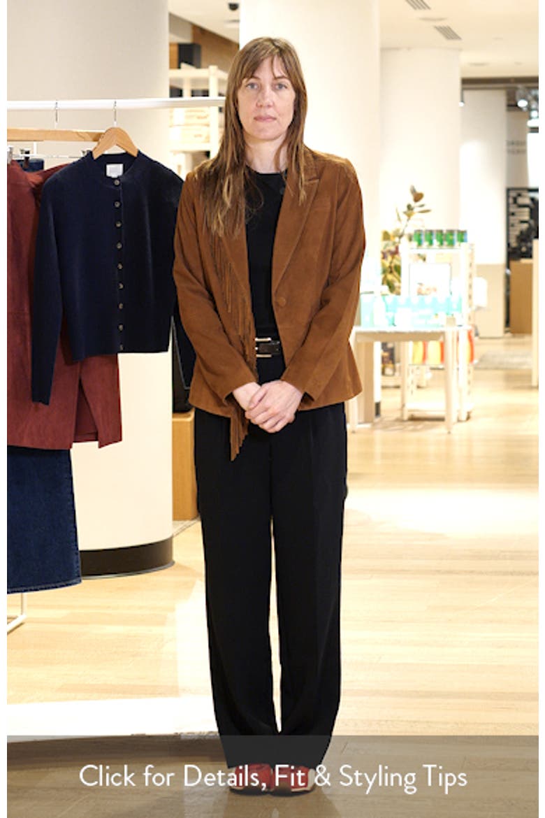 Adeline Suede Leather Fringe Jacket video
