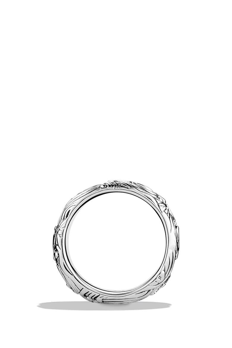 'Waves' Wide Band Ring, Alternate, color, SILVER