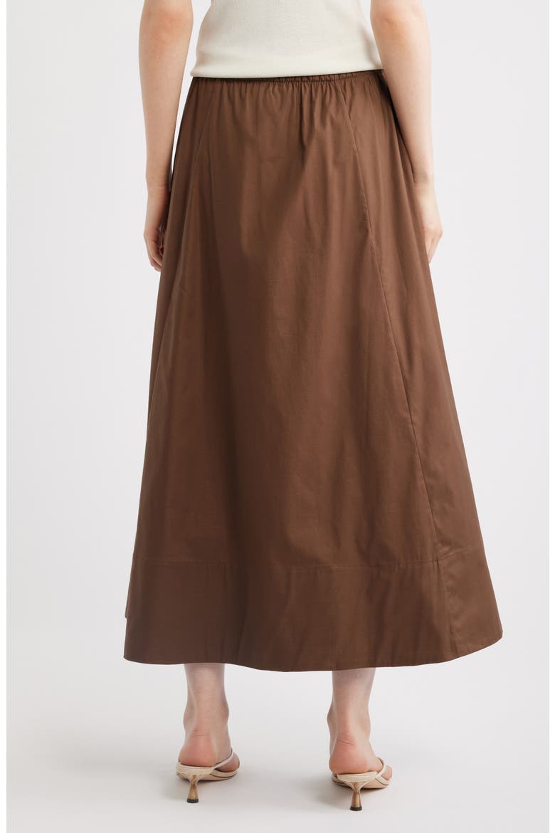 Cleo Midi Skirt, Alternate, color, PINECONE