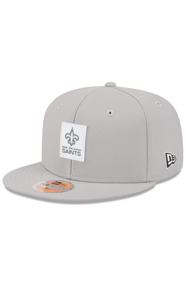 New Era Men's New Era Gray New Orleans Saints 2025 Sideline 59FIFTY Fitted Hat, Main, color, Gray