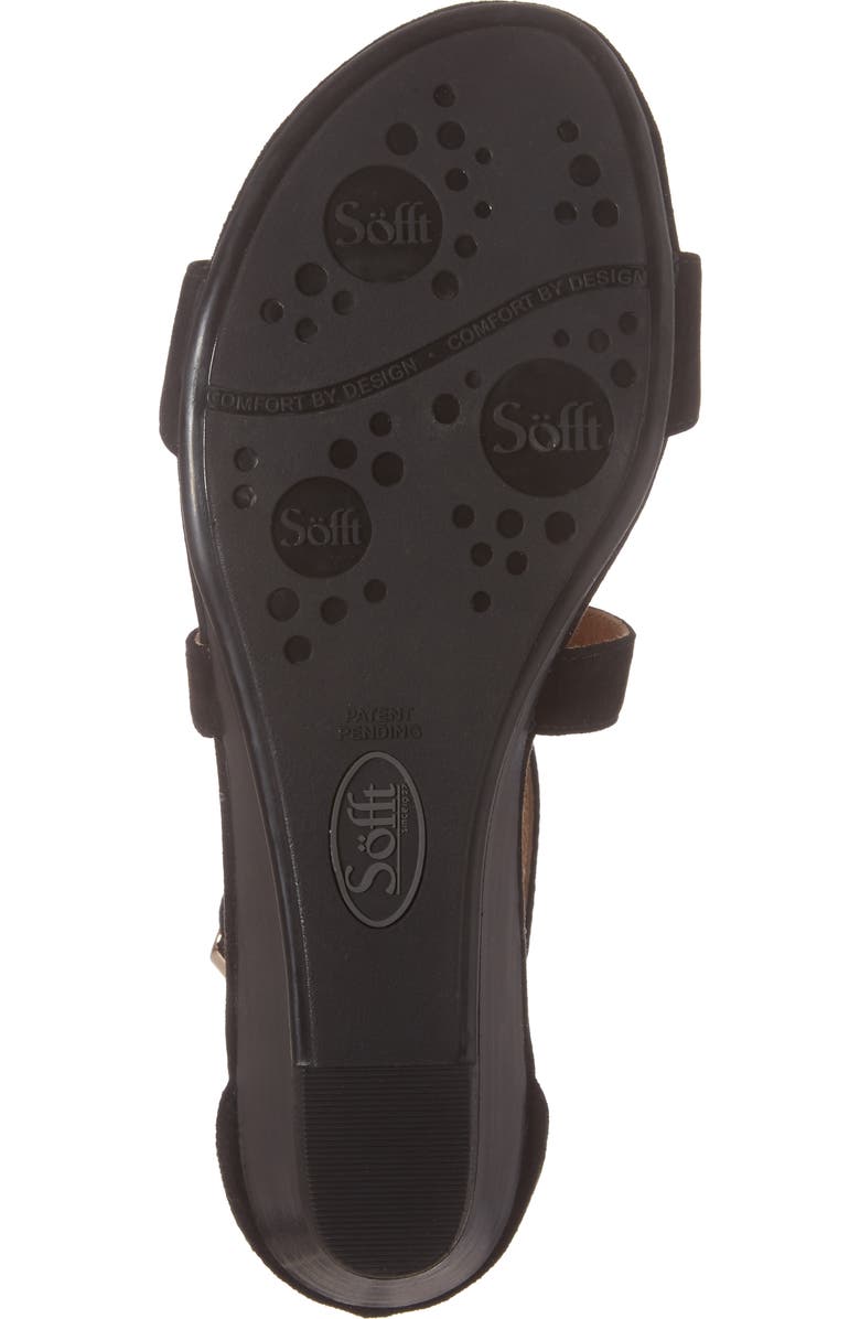 Söfft 'Innis' Low Wedge Sandal, Alternate, color,