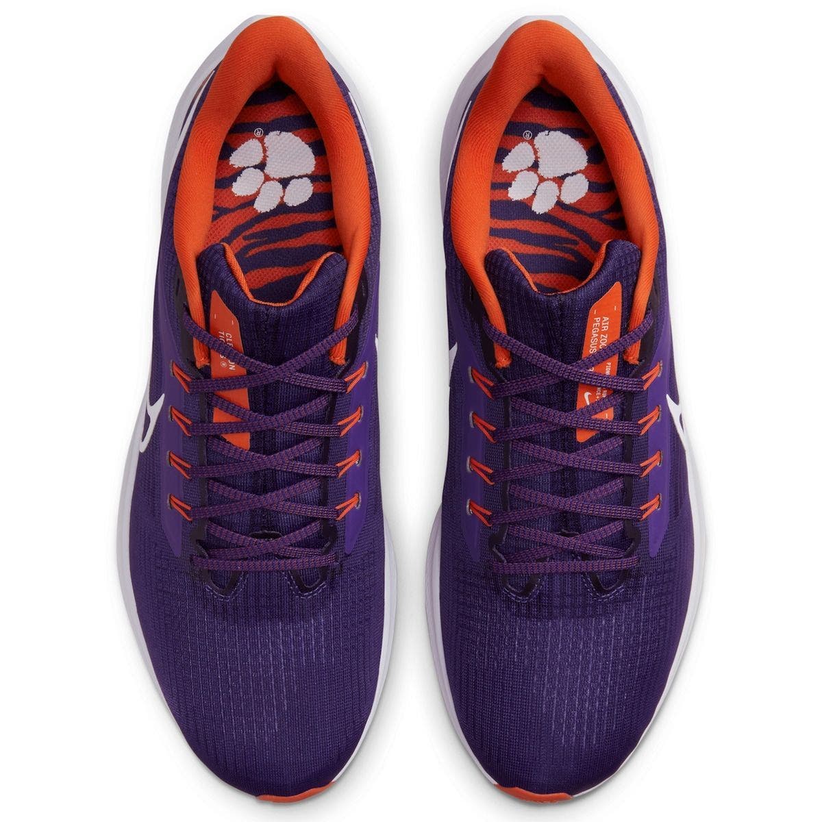 Nike Unisex Nike Purple Clemson Tigers Zoom Pegasus 39 Running Shoe, Alternate, color, 