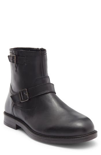 Steve Madden Lisbon Buckle Boot In Black