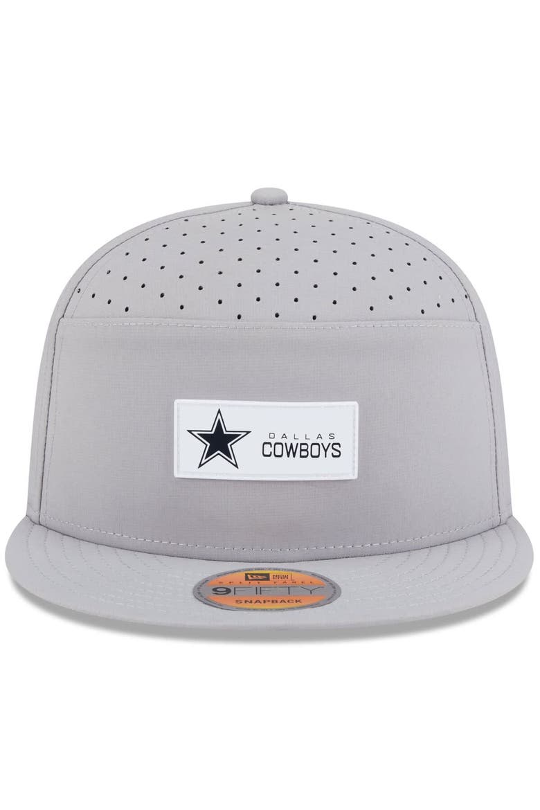 Men's New Era Gray Dallas Cowboys 2025 Sideline  Split Panel 9FIFTY Snapback Hat, Alternate, color, Gray