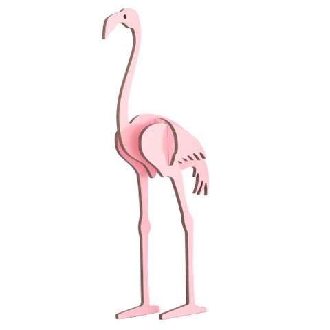 Woodlet Medium Flamingo Pink 3D Wooden Kitset