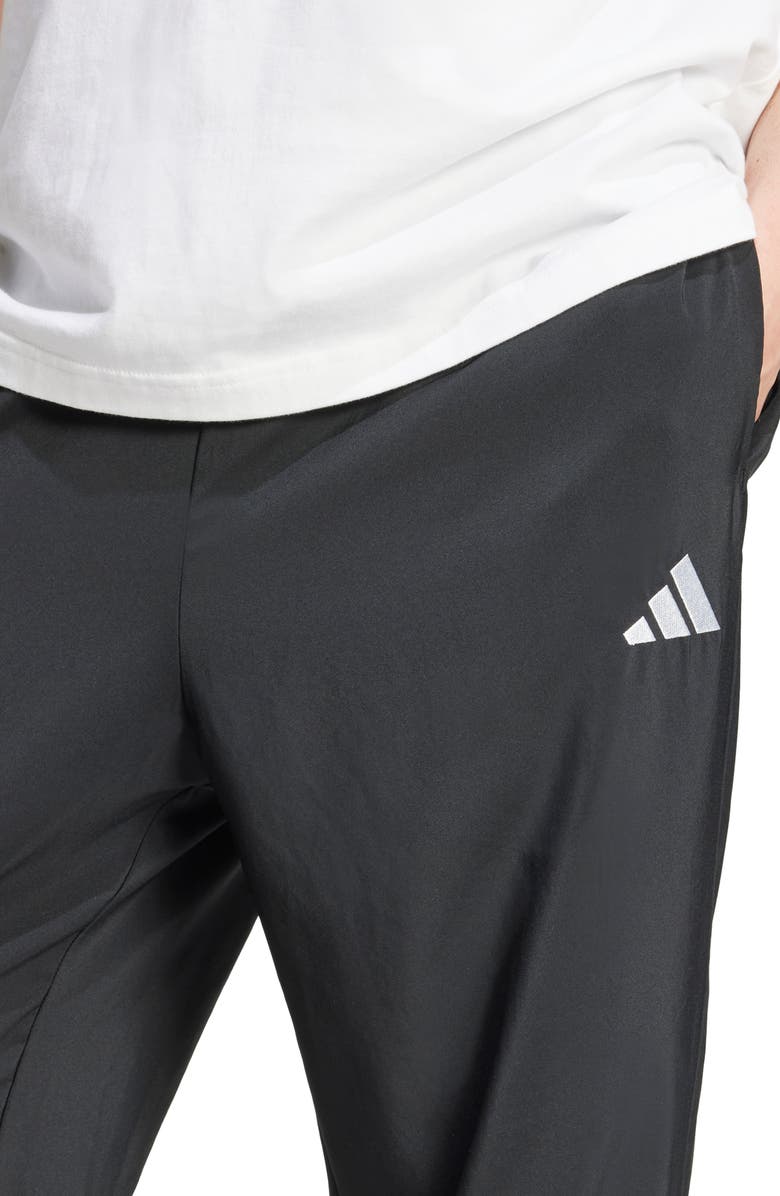 adidas Woven Track Pants, Alternate, color, Black/ White
