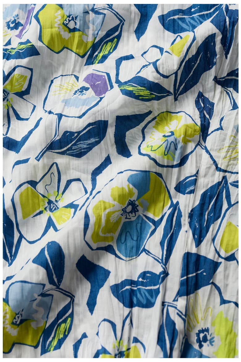 Larissa Floral Organic Cotton Button-Up Shirt, Alternate, color, SKETCHBOOK POPPIES CHALK