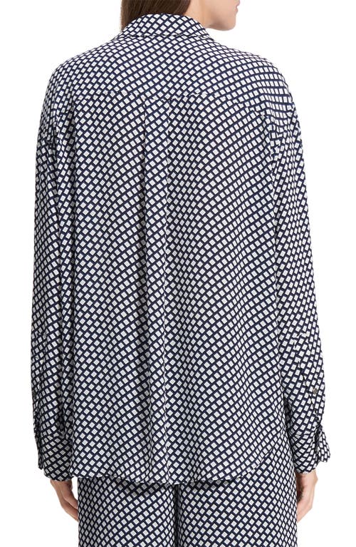 THEORY THEORY GEO PRINT RELAXED BUTTON-UP SHIRT
