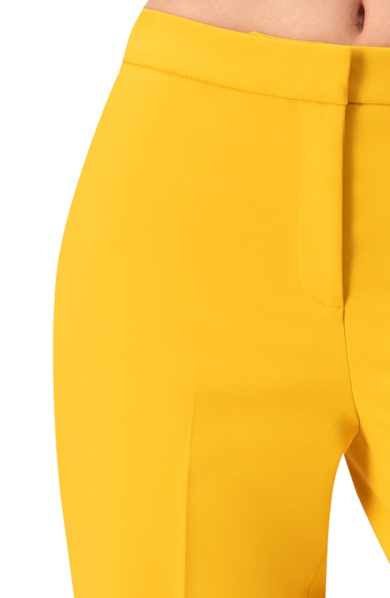 IVONNE Tailored Yellow Straight-Leg Pants, Alternate, color, Yellow