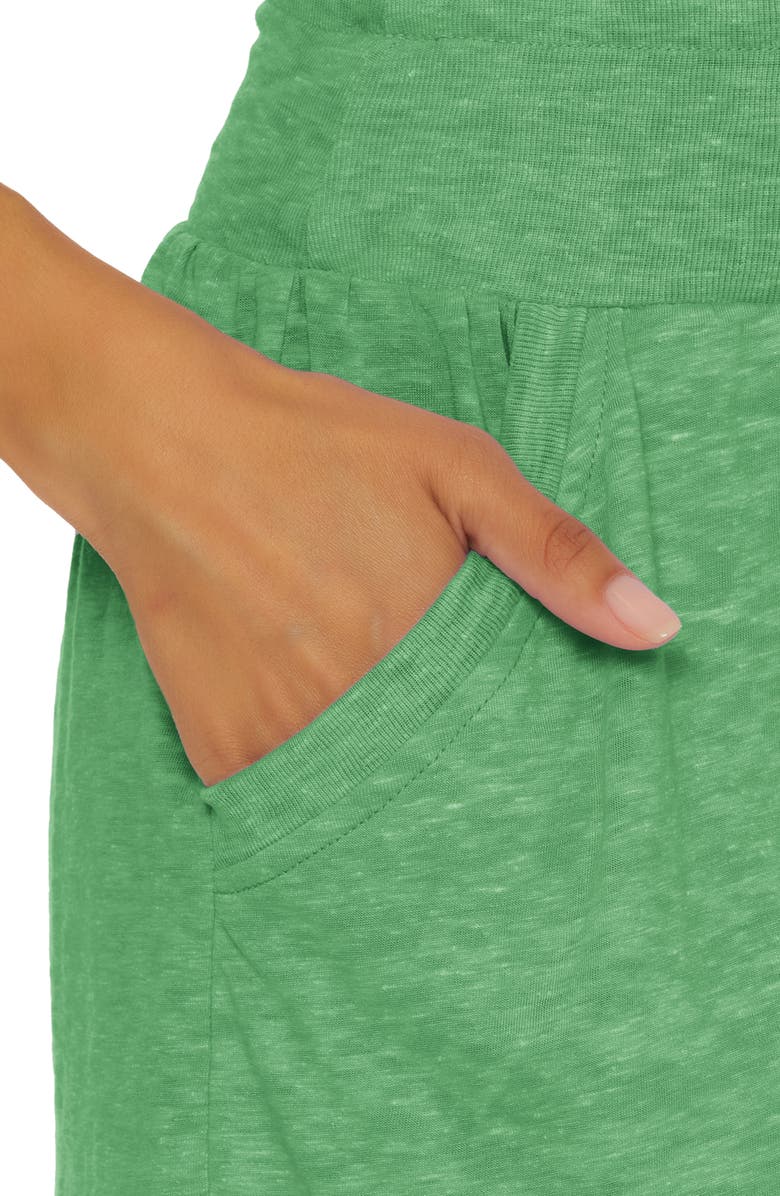 Becca Beach Date Burnout Cover-Up Dress, Alternate, color, Emerald