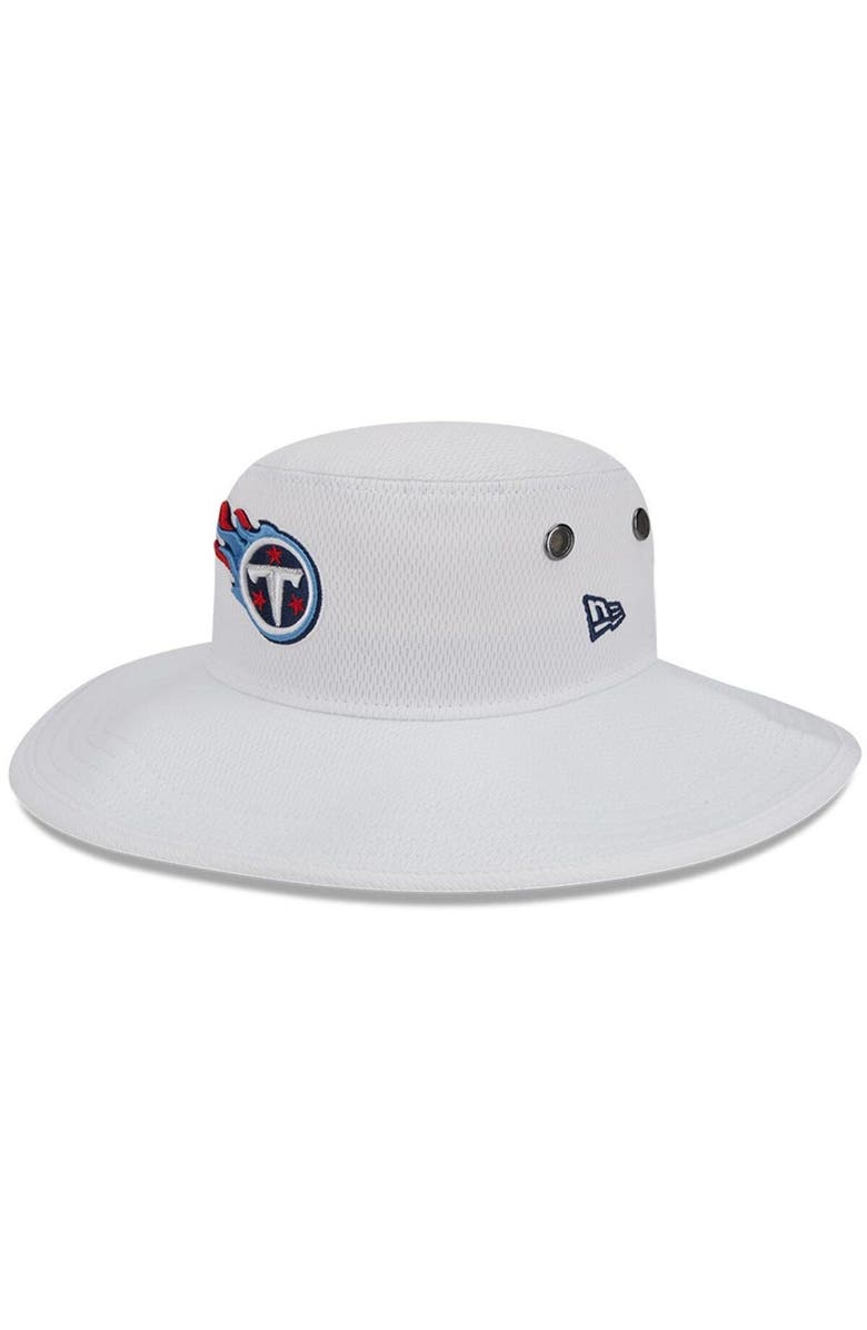 New Era Men's New Era White Tennessee Titans 2023 NFL Training Camp Panama Bucket Hat, Main, color, White