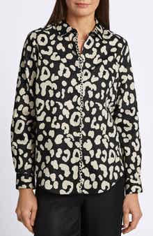 Foxcroft Cheetah Print Shirt