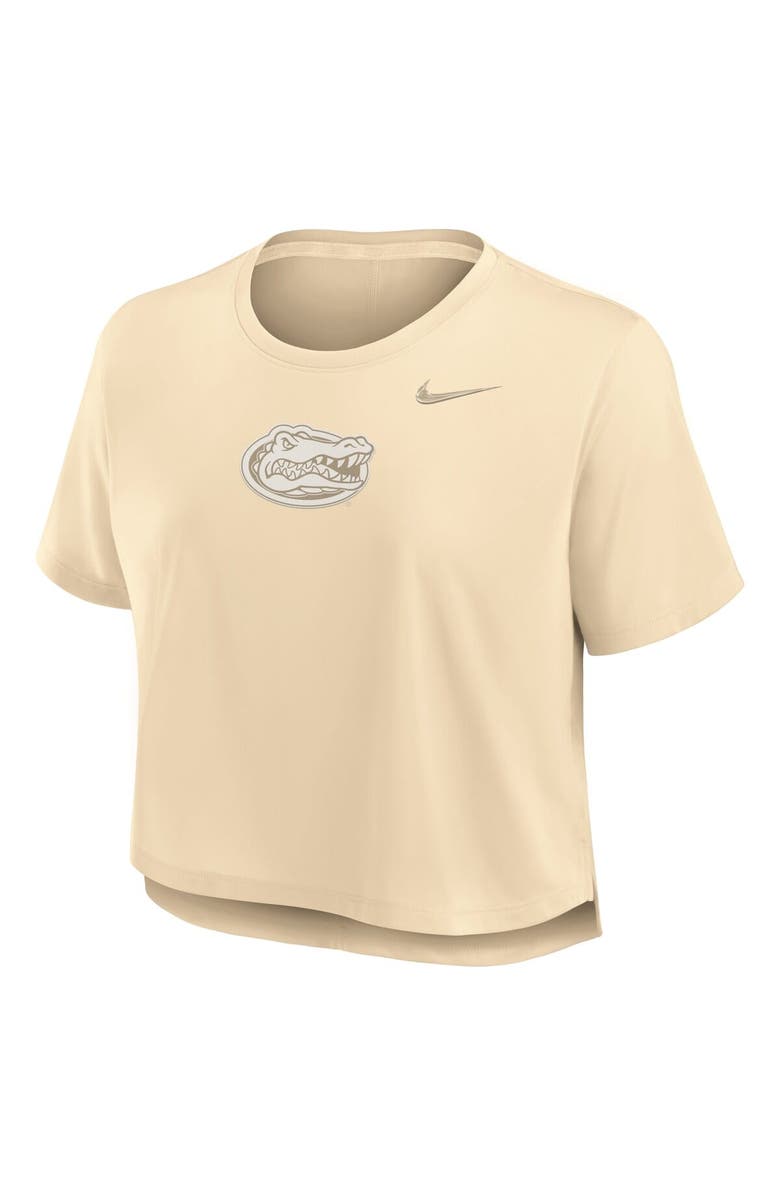 Nike Women's Nike Tan Florida Gators Performance Cropped T-Shirt, Alternate, color, Tan