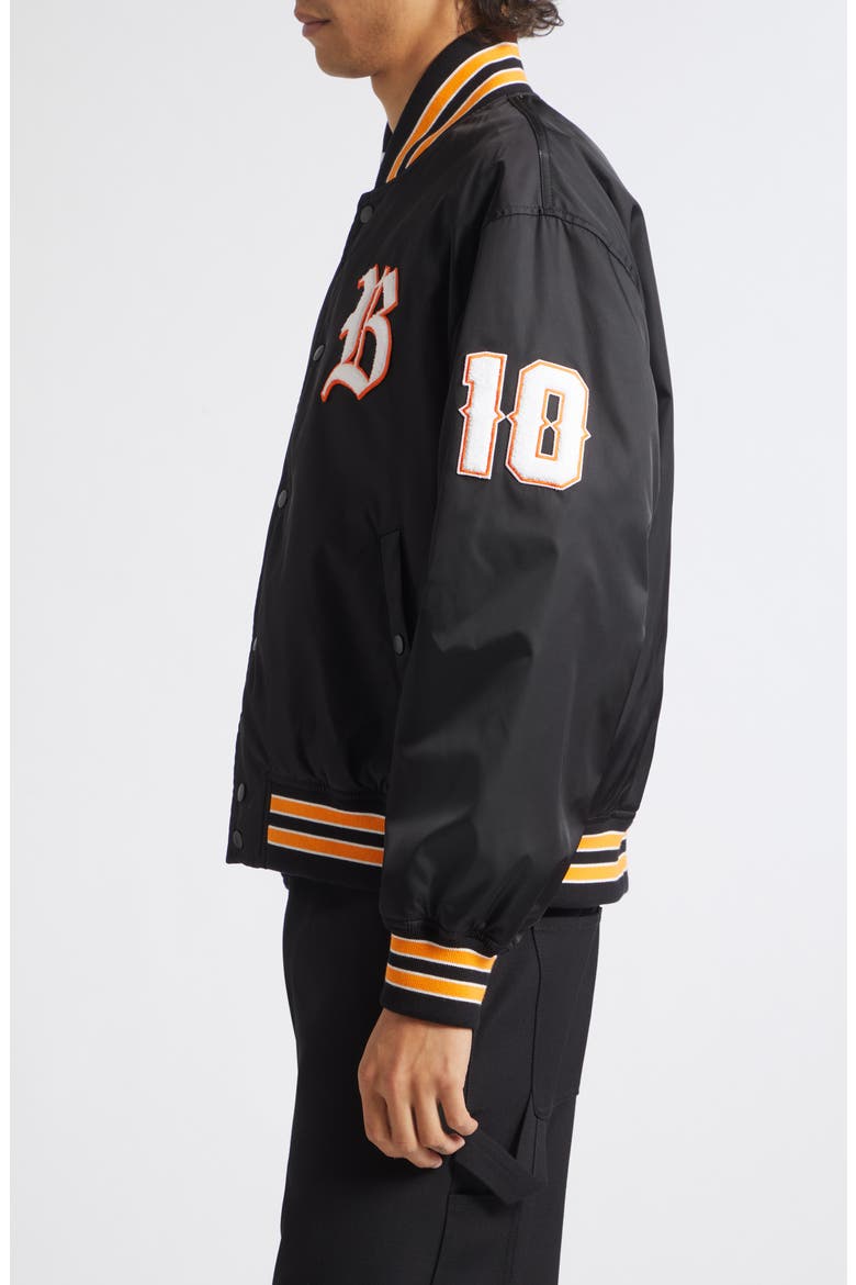 Varsity Bomber Jacket, Alternate, color, 1000 BLACK