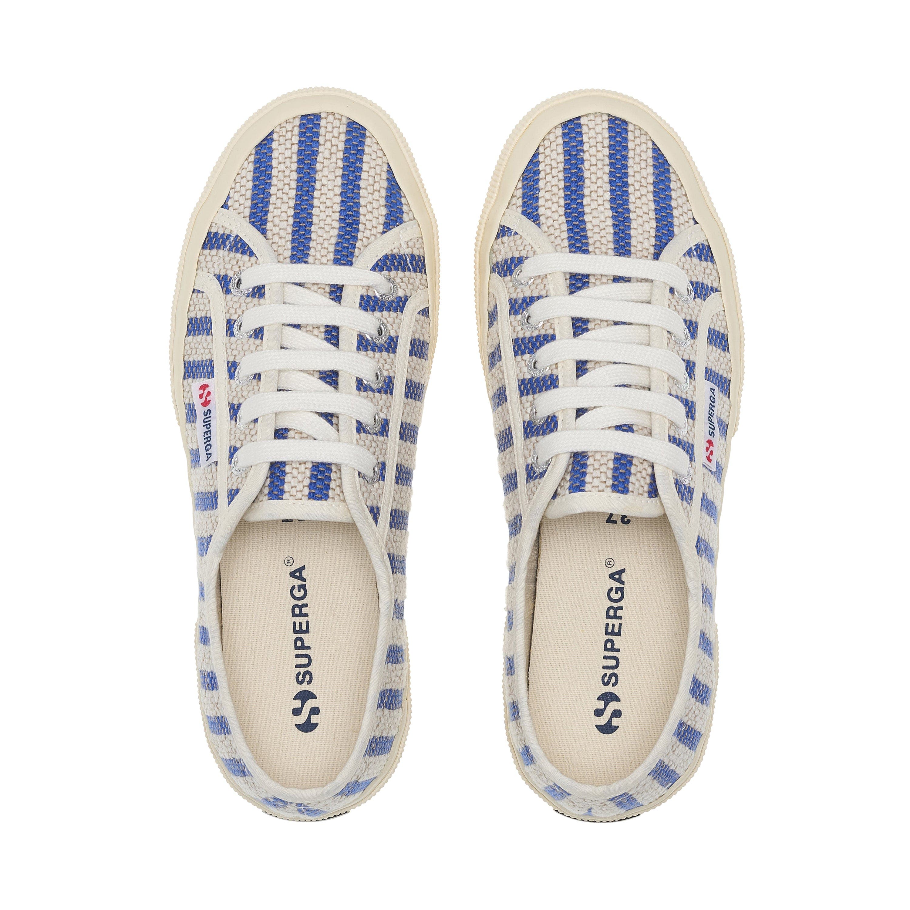 Superga 2750 Cotton Stripes Sneakers, Alternate, color, Blue-Off White