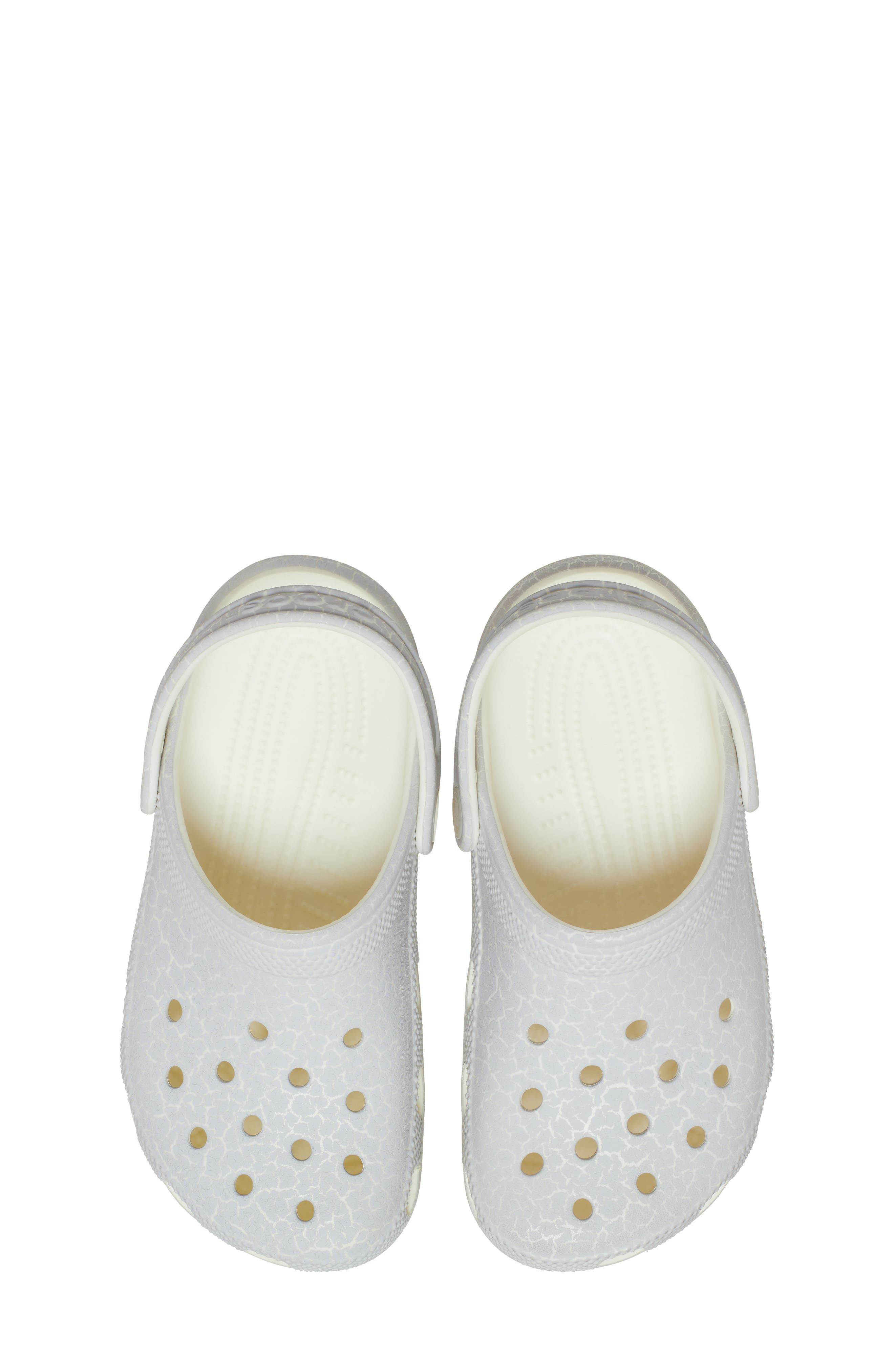 CROCS Kids Classic Crackle Glow in the Dark Clog, Alternate, color, Moon Crackle