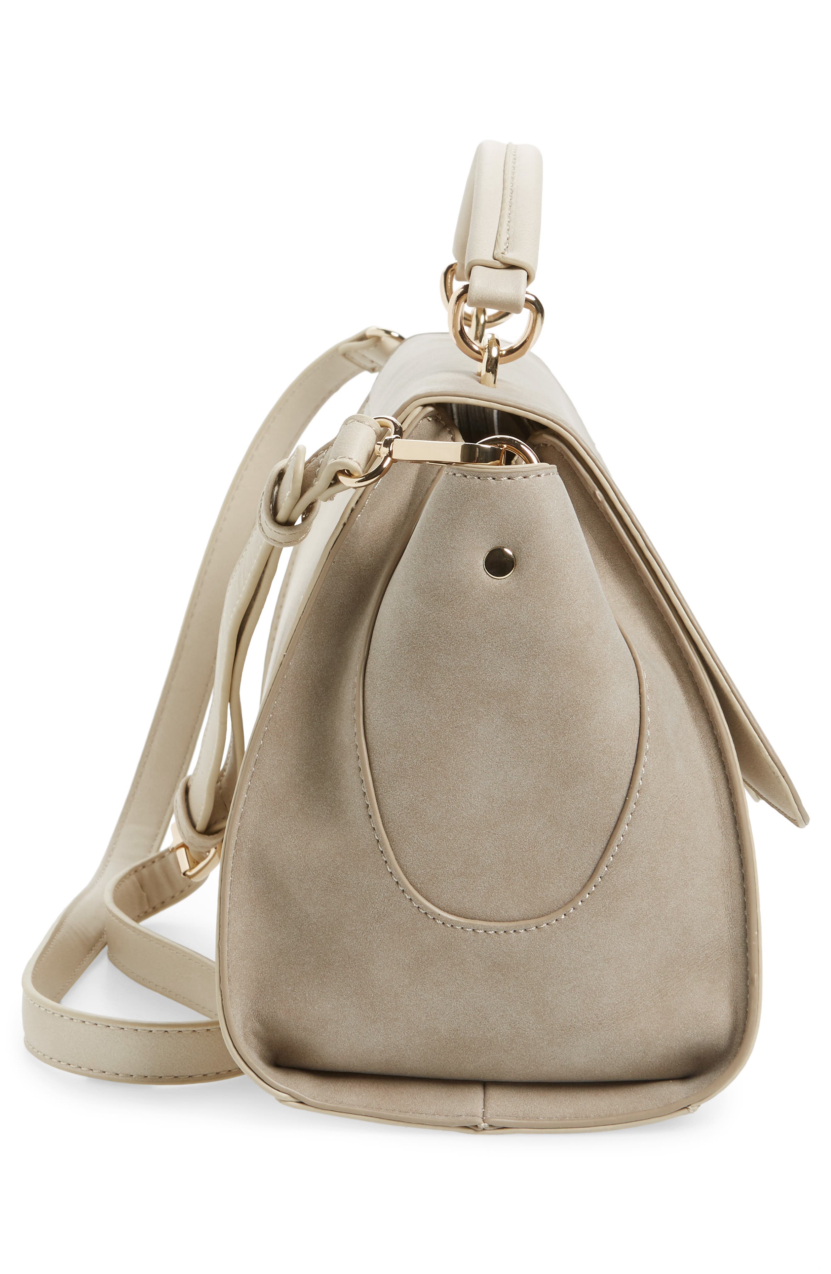 Sole Society Kenyon Faux Leather Satchel, Alternate, color, 