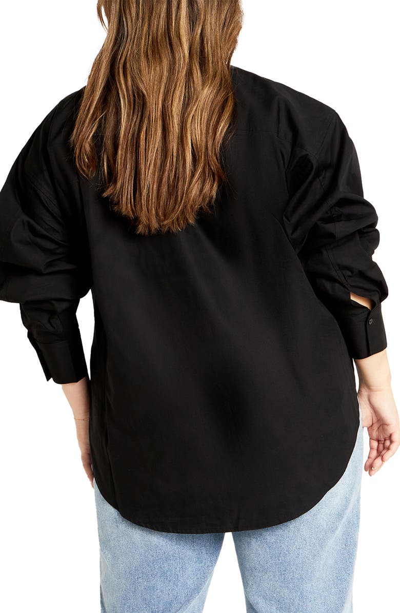 City Chic Kenia Button-Up Shirt, Alternate, color, 