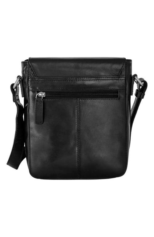 Mancini Slim Crossbody Bag In Black