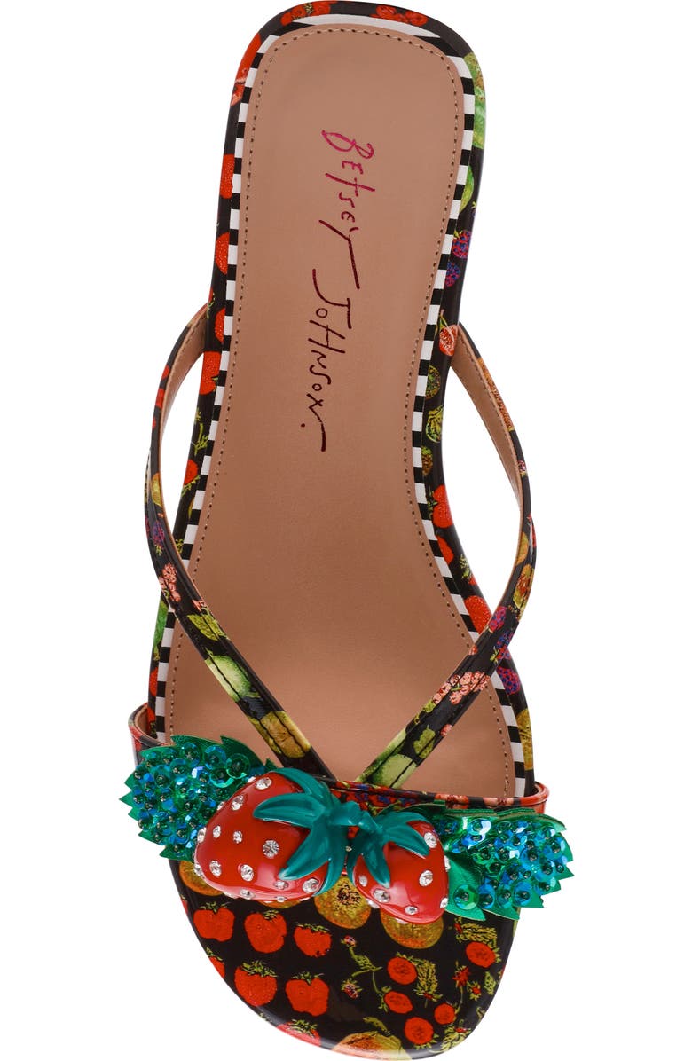 Betsey Johnson Garrik Sandal, Alternate, color, Black Multi