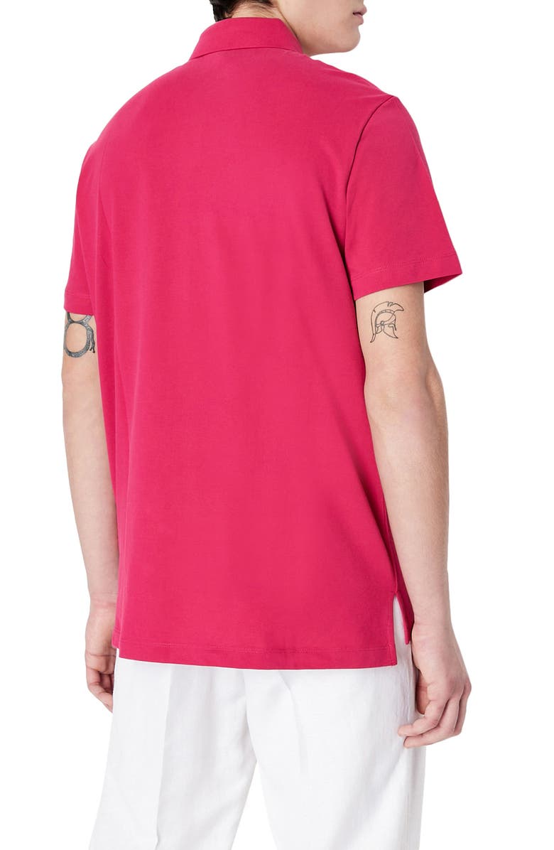 Armani Exchange Classic Stretch Organic Cotton Polo Shirt, Alternate, color,