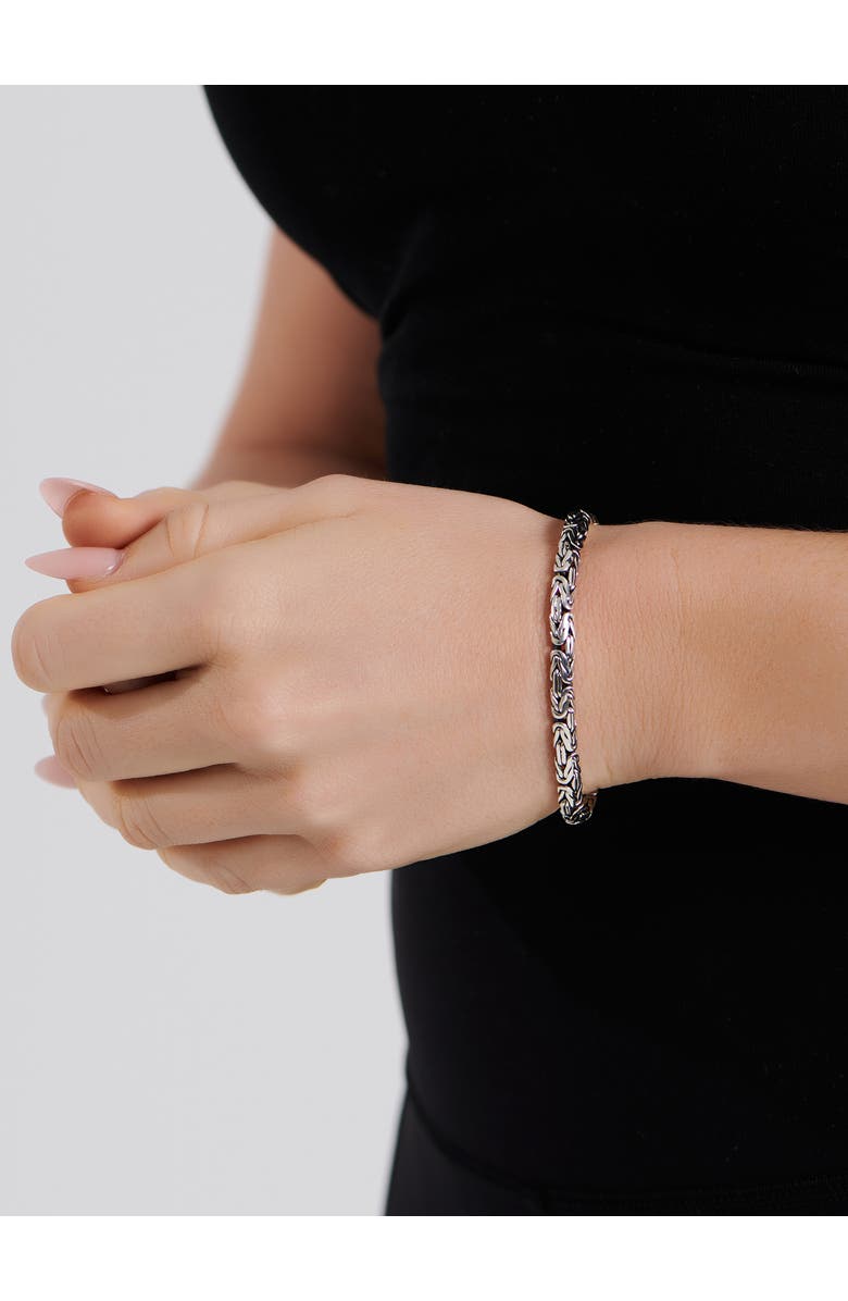 DEVATA Borobudur Oval Chain Bracelet in Sterling Silver, 5mm, Alternate, color, 