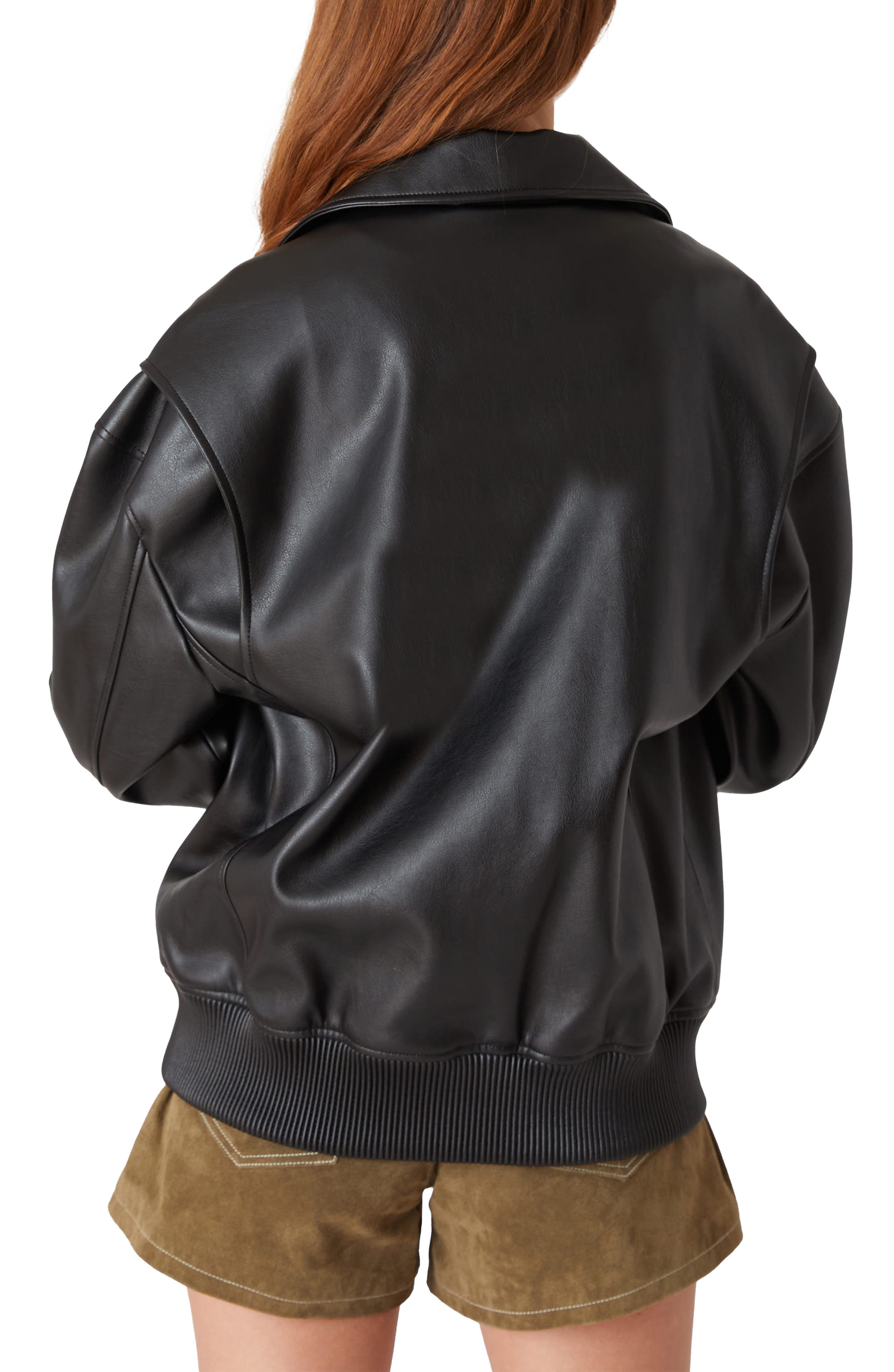 Faux Leather Moto Jacket - image 2