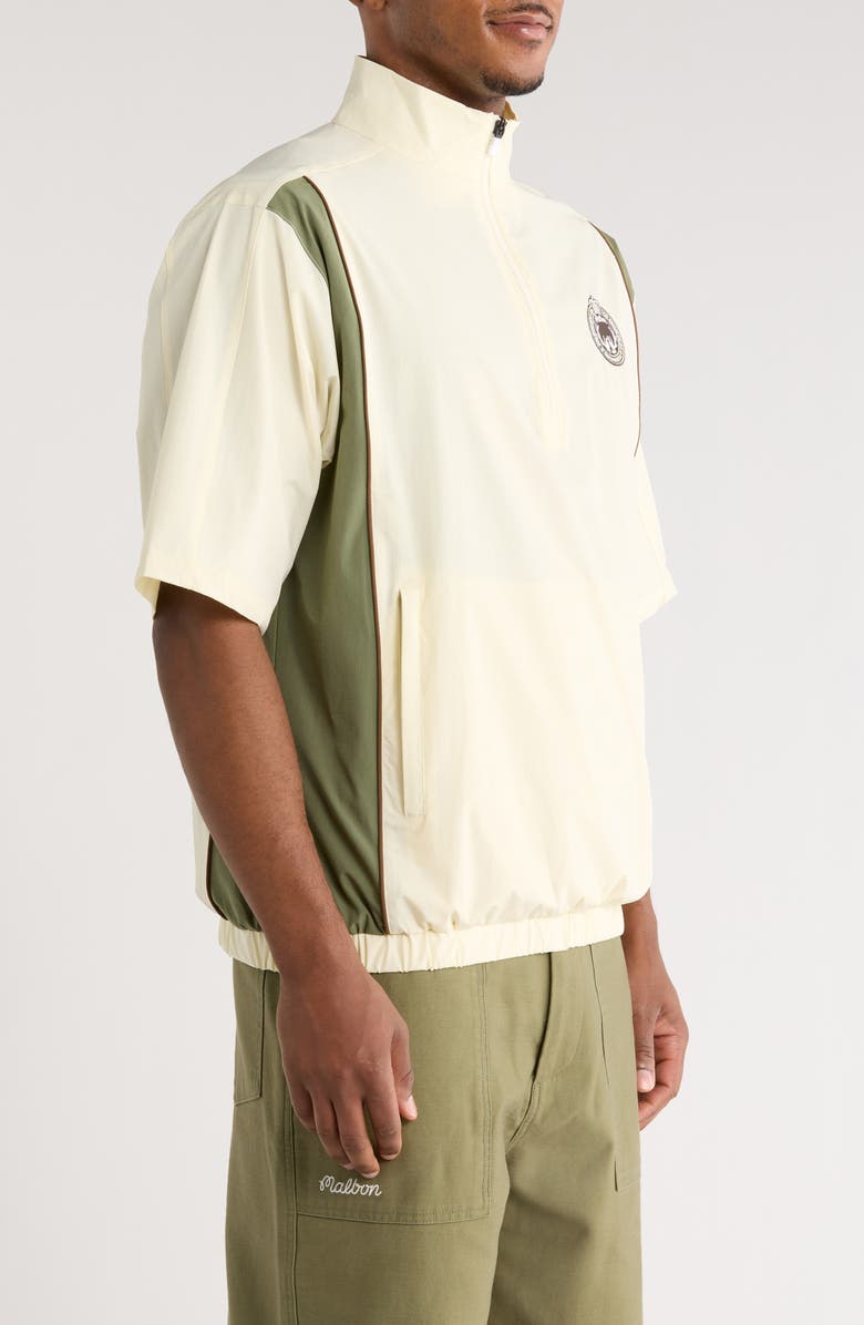 Malbon Golf Links Oakwood Windshirt, Alternate, color, Beige