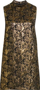 Sister Jane Memoria Metallic Jacquard Cocktail Dress