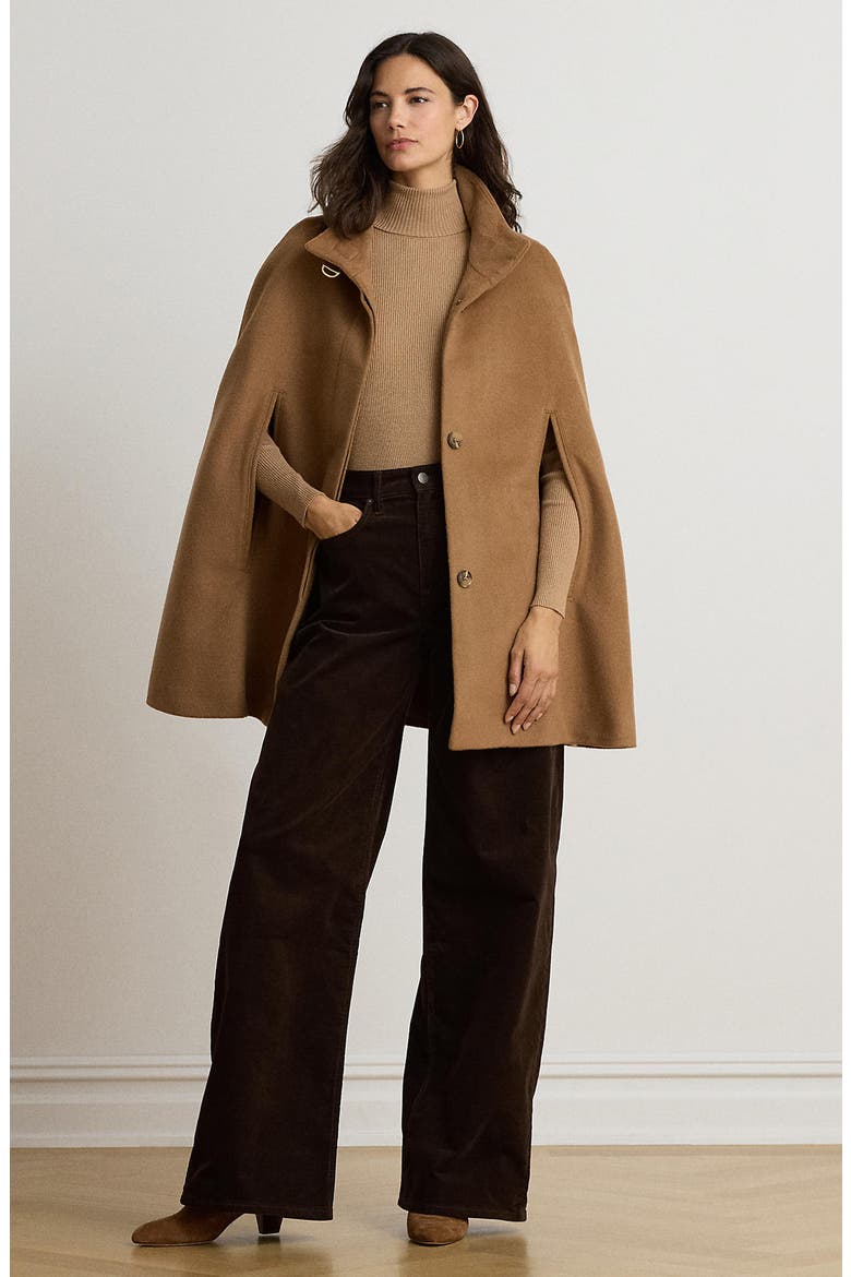 Wool Blend Cape, Alternate, color, NEW VICUNA