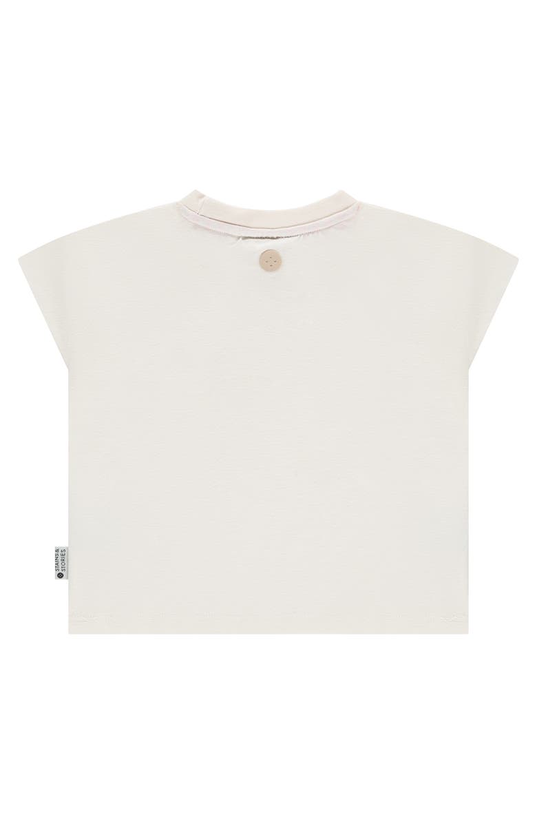 Stains and Stories by Babyface Flower Print Boxy T-Shirt, Alternate, color, Ivory