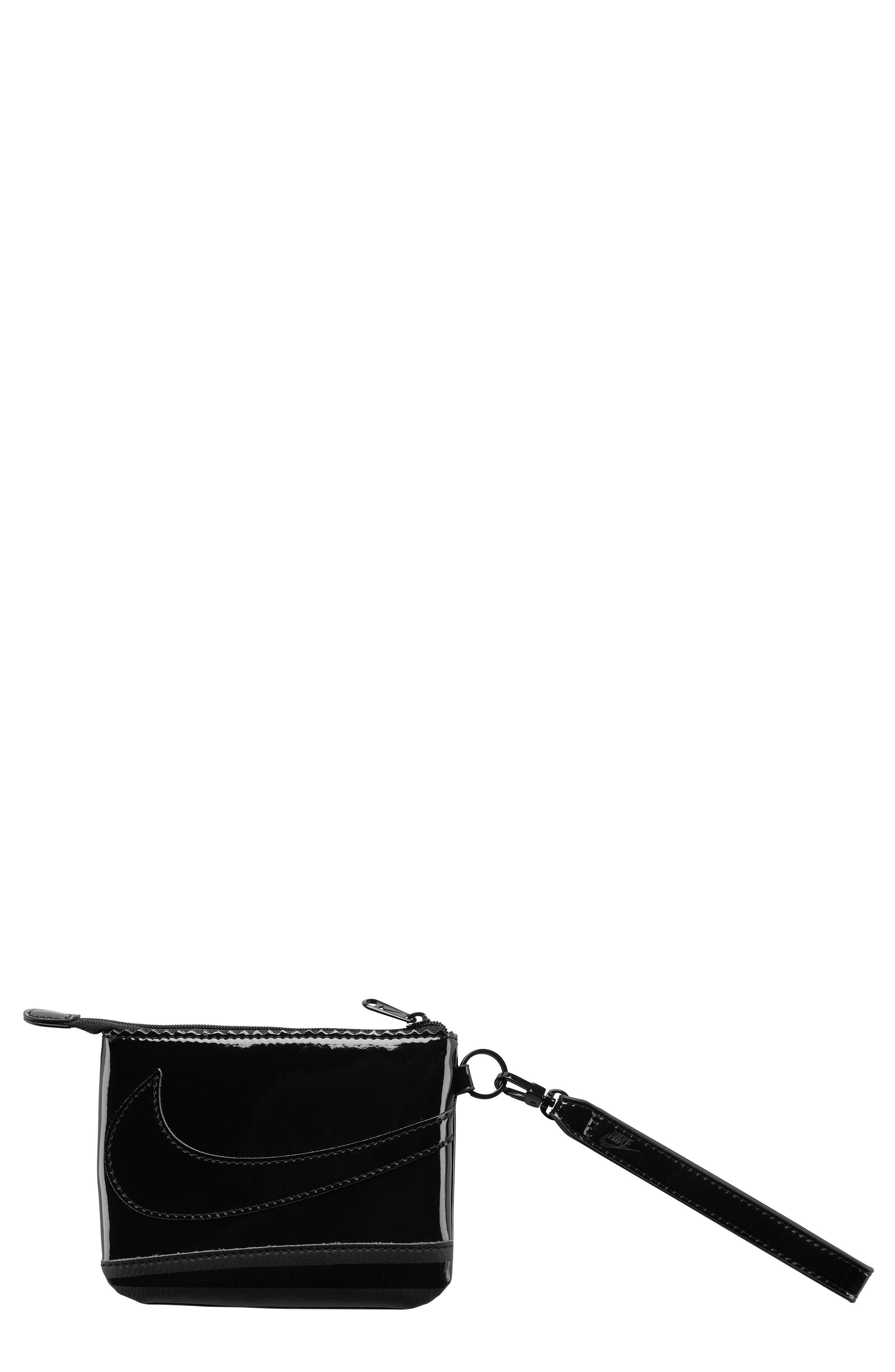 Nike Icon Cortez Wristlet, Main, color, Black/ Black/ Black