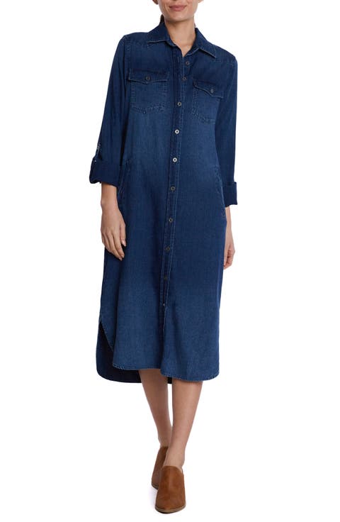 Denim Midi Shirtdress