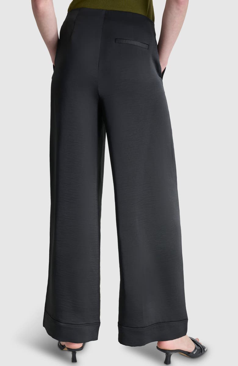 DKNY Wide Leg Pants, Alternate, color, Black