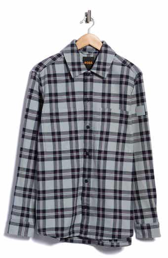 Locky Cotton Plaid Shirt Jacket
