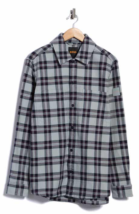 Locky Cotton Plaid Shirt Jacket