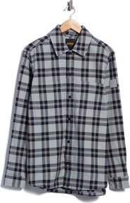 BOSS Locky Cotton Plaid Shirt Jacket