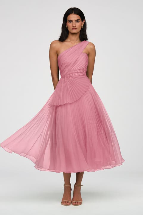 Cece Pleated Organza Dress