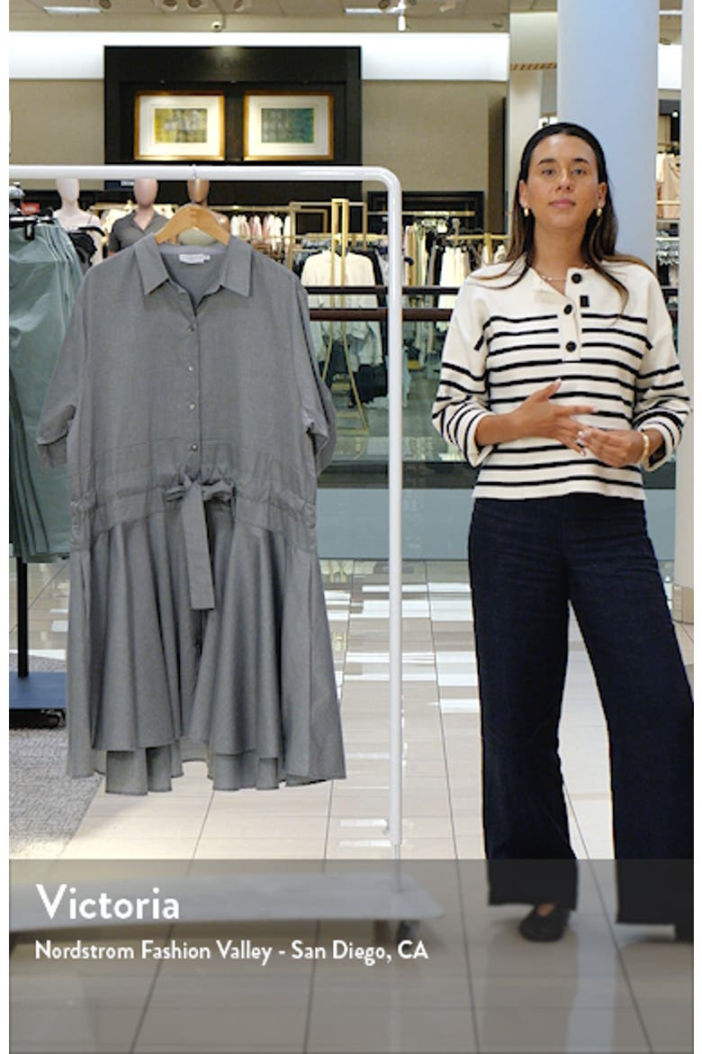 Meadow Drawstring Waist Shirtdress video