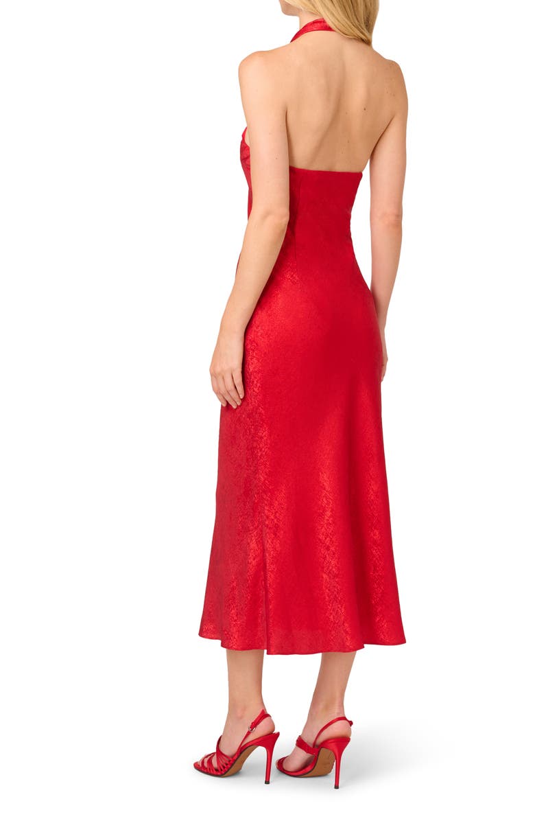 Adrianna Papell Foil Woven Midi Dress, Alternate, color, 