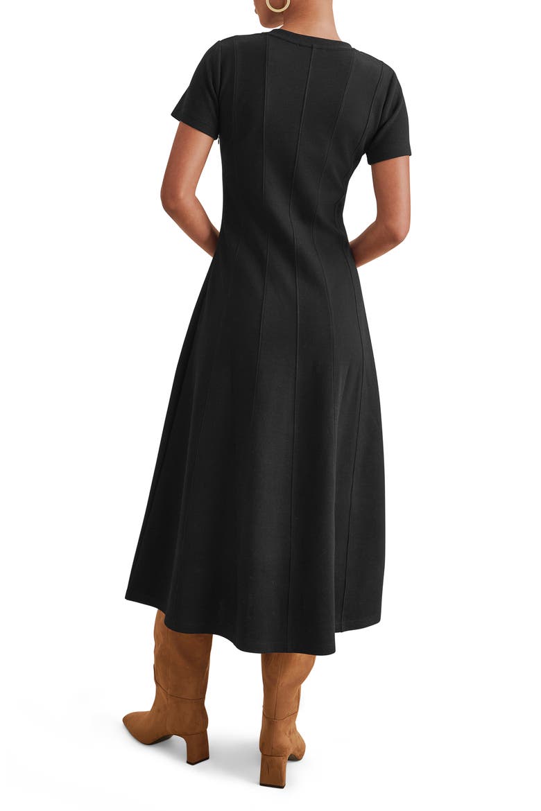 Winslow A-Line Dress, Alternate, color, BLACK