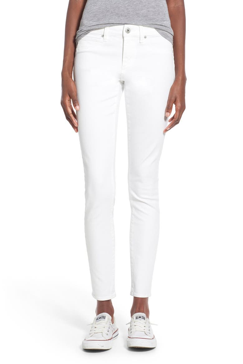 'Sarah' Skinny Jeans, Main, color, WHITE
