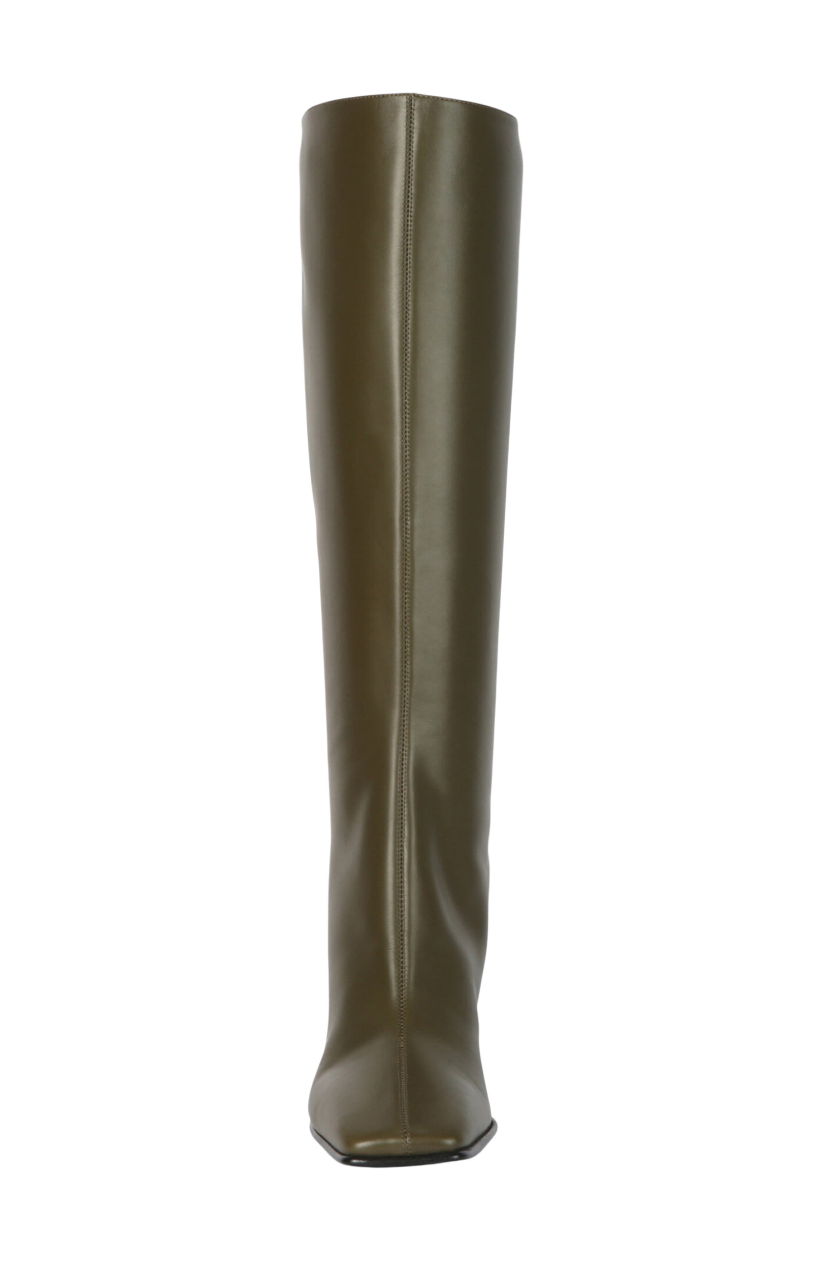 Cimelina Knee High Leather Boot, Alternate, color, OLIVE