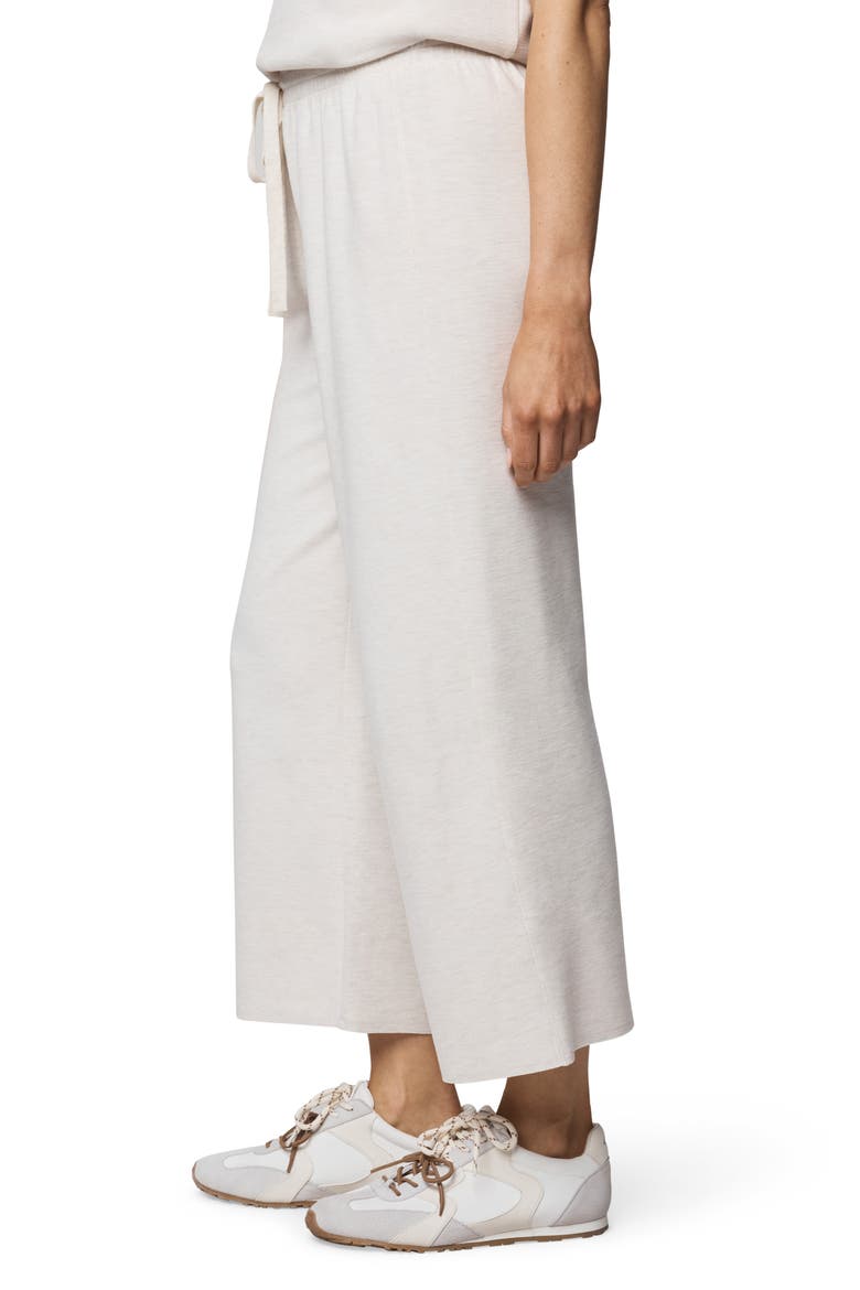 Winslow Crop Wide Leg Sweatpants, Alternate, color, PALE OAK HTHR
