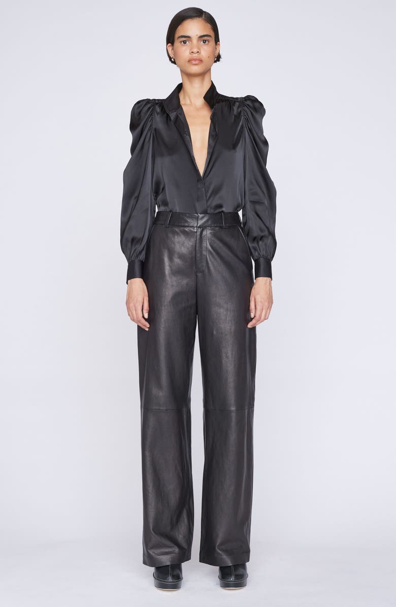 FRAME Gillian Silk Top, Alternate, color,