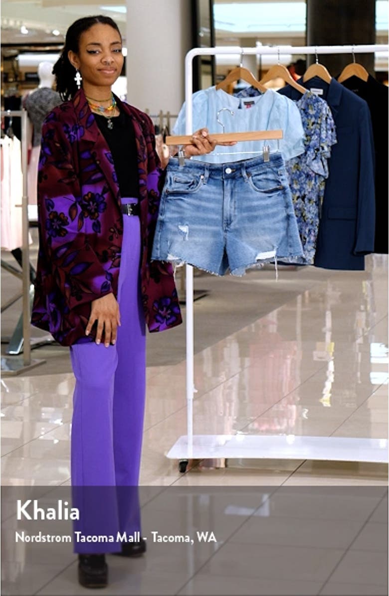 The Reeve High Waist Organic Cotton Denim Shorts, sales video thumbnail